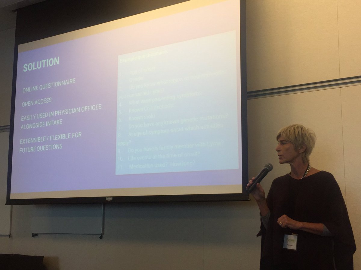 khoney's tweet photo. Team Data at @LymeInnovation pitching now! #OpenAccess #OpenSource @Lymenews #MyLymeData #DataInteroperability #DataScienceIsTeamSport #Lyme https://t.co/yaacoVRpWi