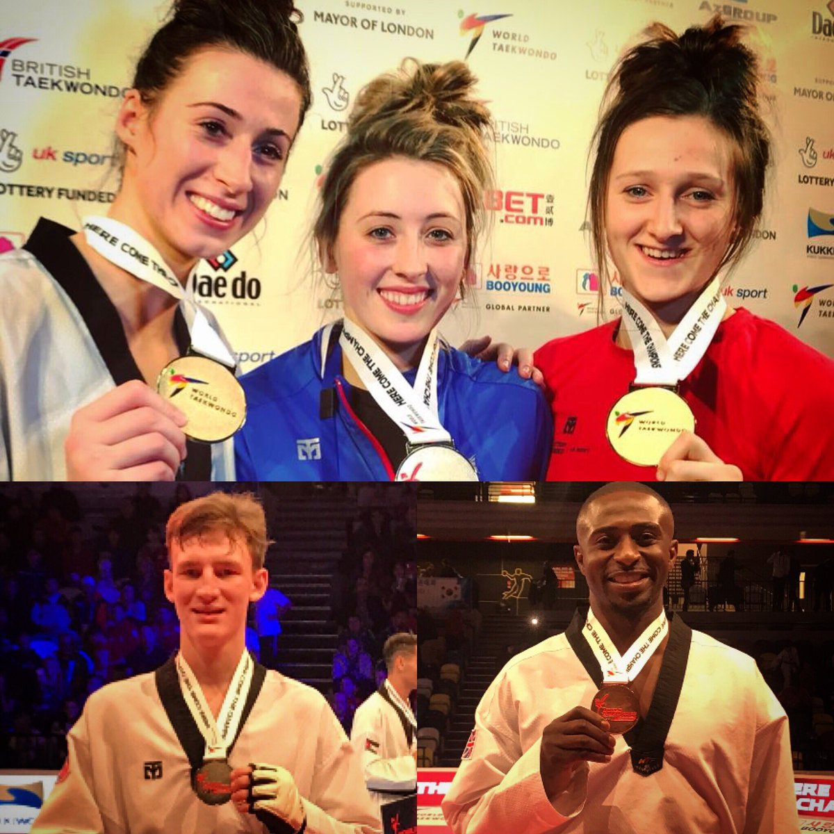 YanaRStride's tweet photo. Proud weekend 🇬🇧 GB’s best ever Taekwondo Grand Prix finish medalling in 5 of 8 weights
🥇Bianca 🥇Jade 🥇Lauren
🥈Bradly
🥉Cho
#KickForGlory https://t.co/holUgwvgZN