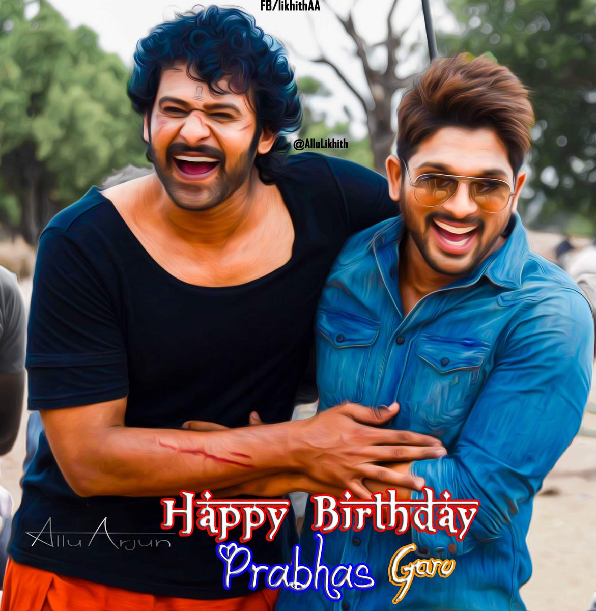 MadridSta09's tweet photo. Wishing prabhas a very happy b day frm bunny fans 
#HBDPrabhasByAlluArjunFans https://t.co/s9SFwXs905