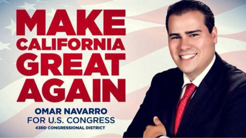 SickoftheSwamp's tweet photo. @RayStandley @CernovichNews @CNN @MSNBC @nytimes @realDonaldTrump #VoteWatersOut Help make California great again. #OmarNavarro @RealOmarNavarro https://t.co/nqkRQnwOoP
