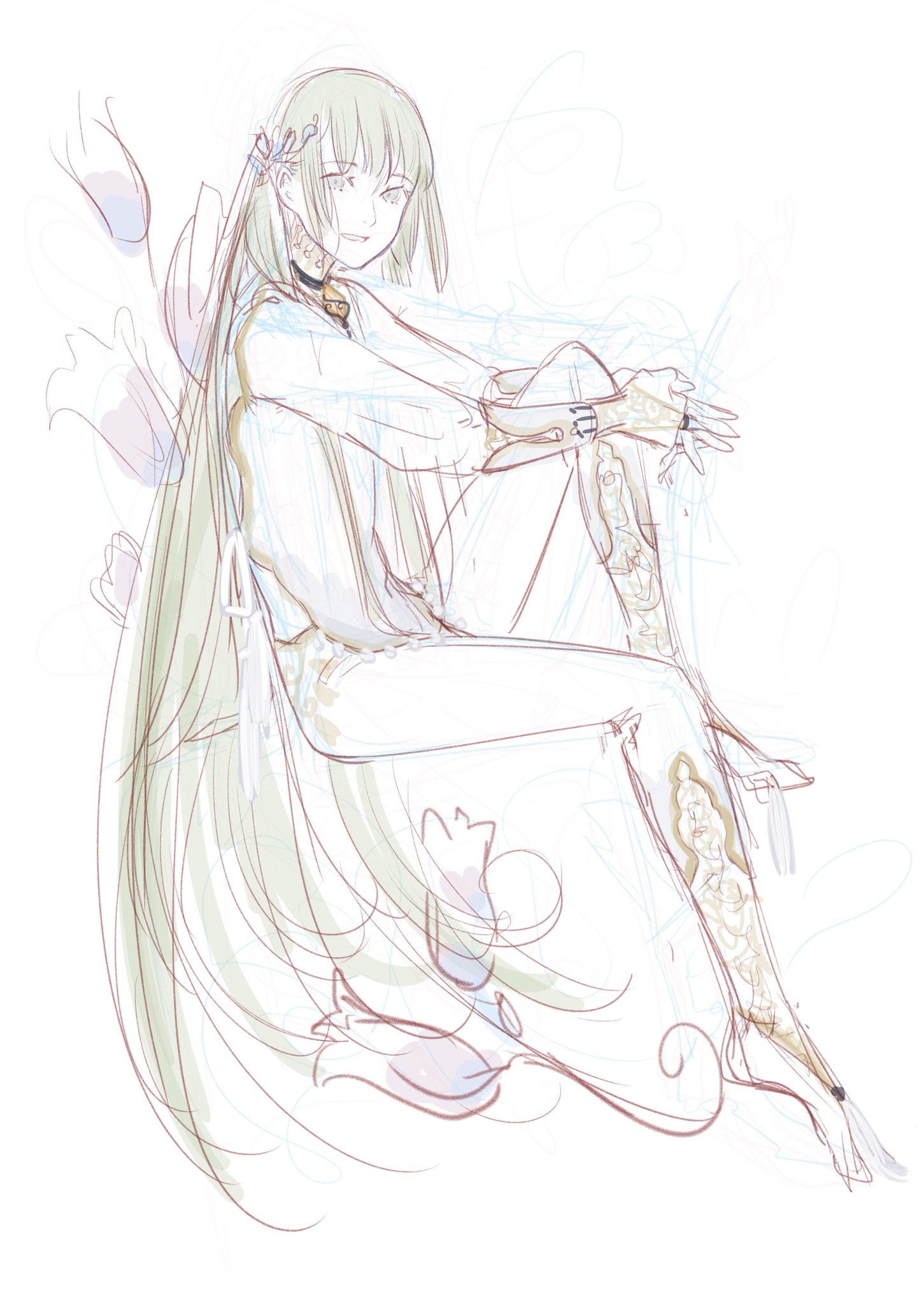 水溜鳥 ペンテスモンモチーフ衣装のエルキドゥイメージラフ T Co Uf6cxhzs3f Twitter