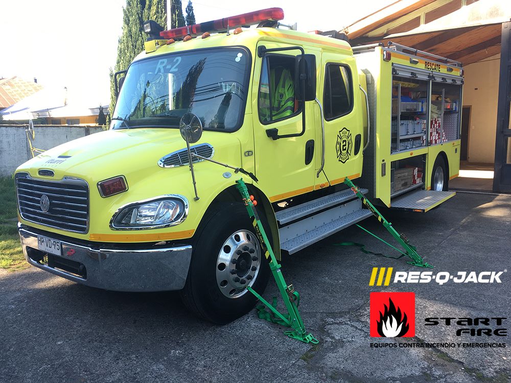 Felicitamos a la Segunda Compañía Rescate Freiré por la adquisición de sus estabilizadores Res-Q-Jack Green Lite.