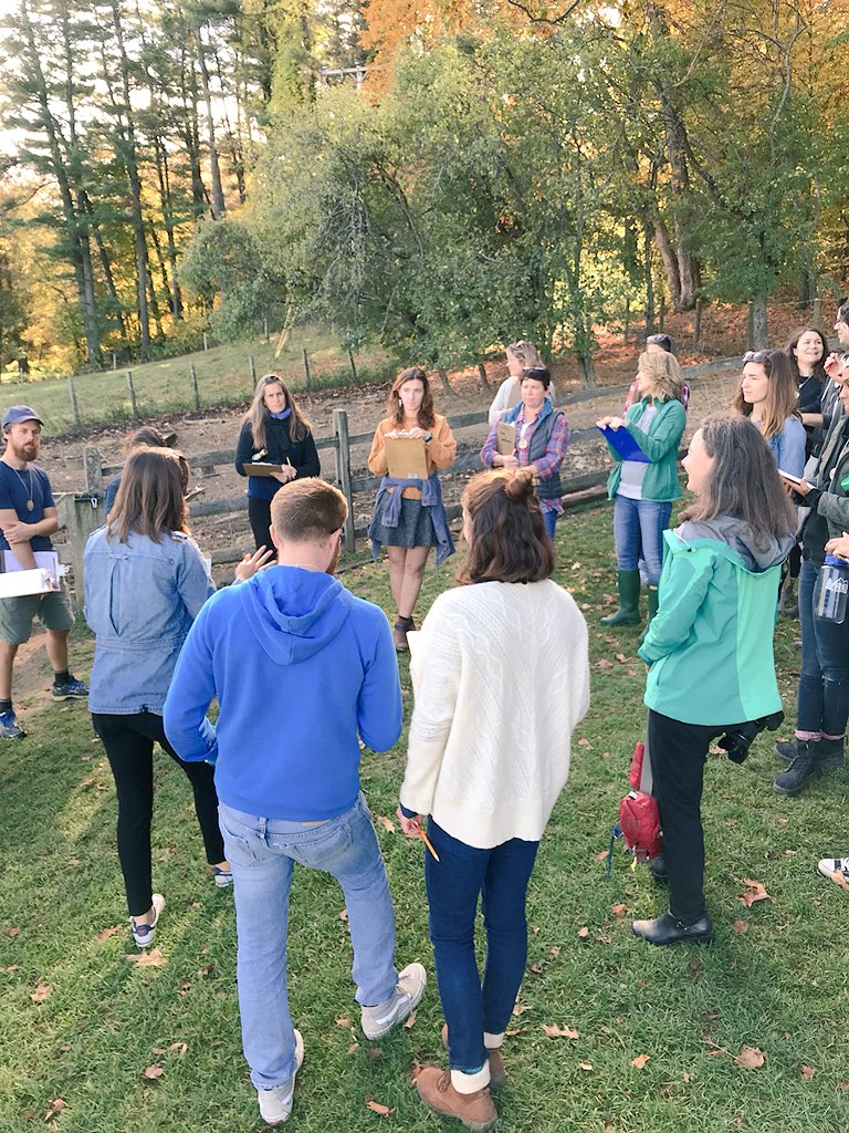 scomorrison's tweet photo. Literacy and math on the #farm? We observed pigs and tallied what they were doing every ten seconds then discussed. #FarmBasedEd #ElonEd https://t.co/y0FcE71zxC