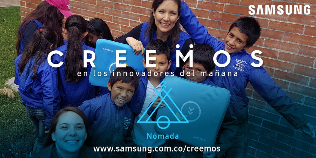 Creemos en superar las fronteras por medio de la educación #JuntosCreemos Conoce más de nuestro compromiso social en samsung.com.co/creemos