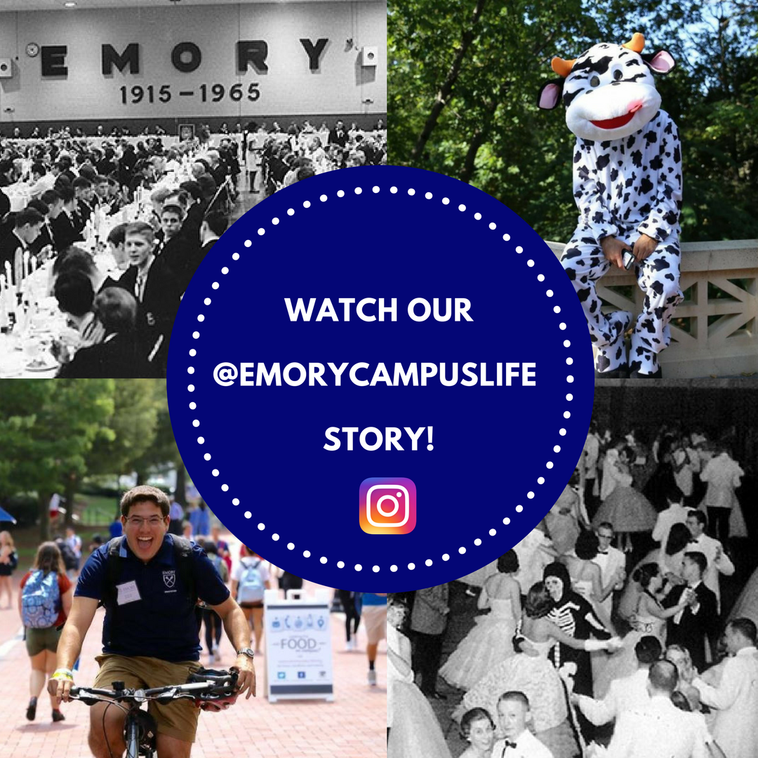 CampusLifeEmory's tweet photo. Think you have a strong #EmoryMemory? Watch our story for today’s Question of the Day. https://t.co/BpnMr85I3Y https://t.co/sAvmJBuvFc