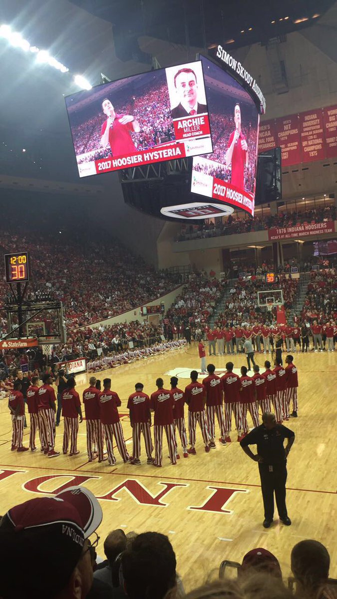 CoachMessmer's tweet image. Great experience at Hoosier Hysteria to begin the Archie Miller Era #iubb