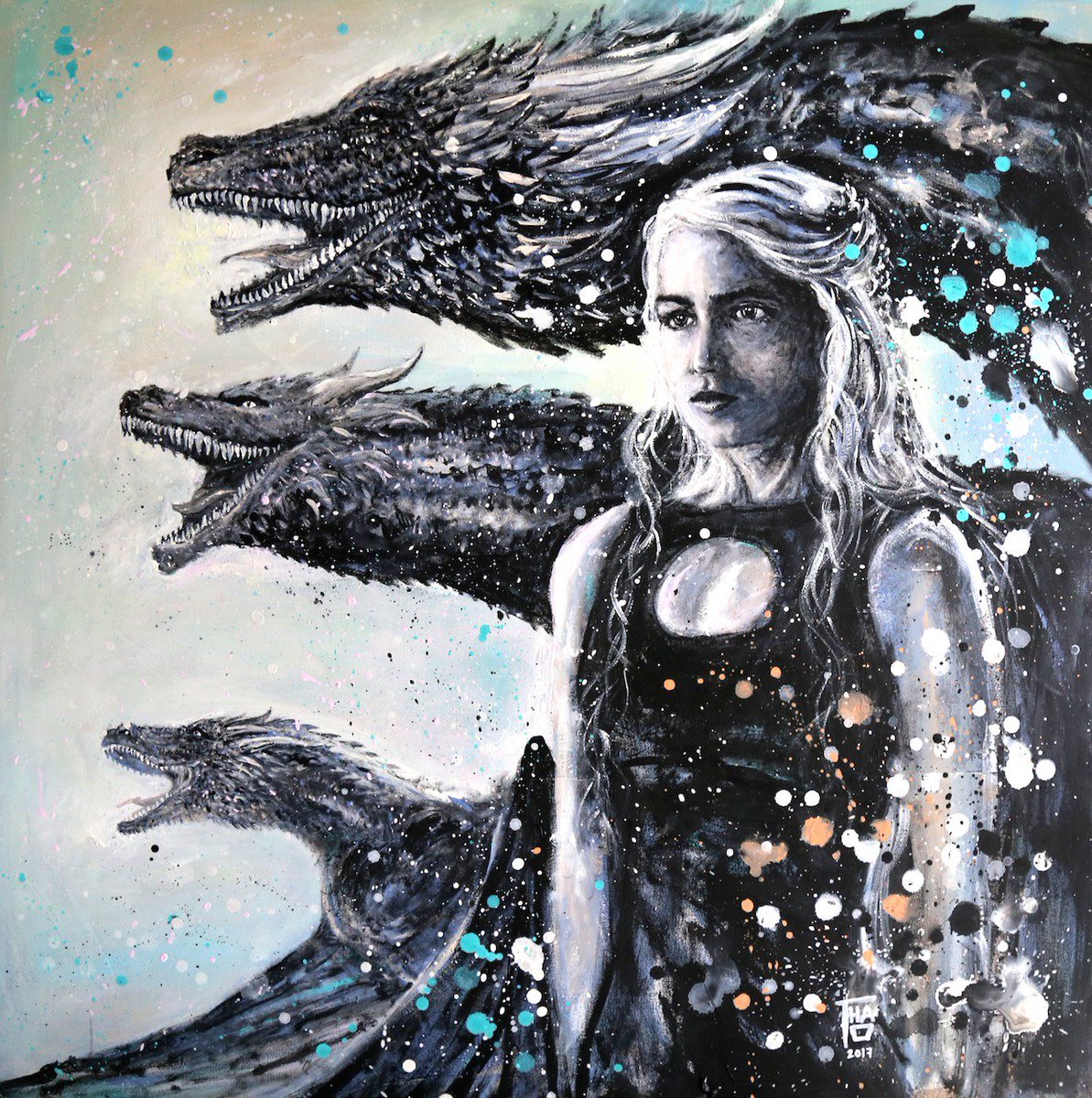 virtuallyt's tweet image. Mother of Dragons, 3rd Age - Oct. 2017
Acrylic - 30x40
#GameofThrones #Daenerys