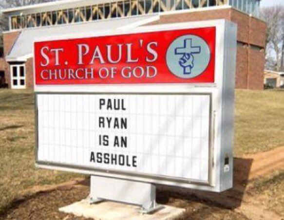 LegalWeed4SC's tweet photo. My personal favorite. @SpeakerRyan #ChurchSigns https://t.co/VoGOdLze0o