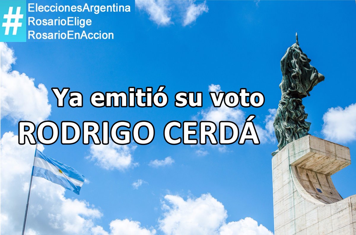 benditoseas2017's tweet photo. #EleccionesArgentina| #RosarioEnAccion AHORA ya emitió su voto @rodrigoacerda 👇 #RosarioElige https://t.co/cAqfrsqcZc