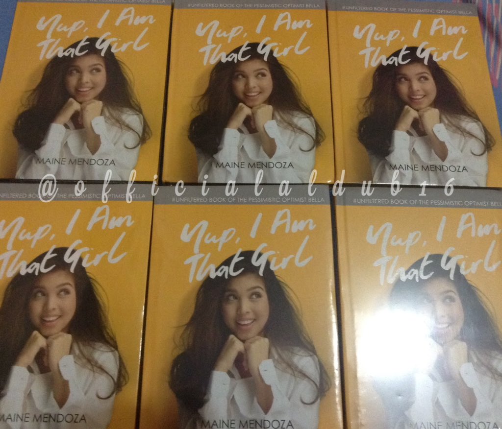 officialaldub16's tweet photo. We will be giving away #YupIAmThatGirl to 6 lucky followers here in Twitter. Watch out for the mechanics.😊

@mainedcm💛

#ALDUBSweetKiss https://t.co/dSmeyKn3qy