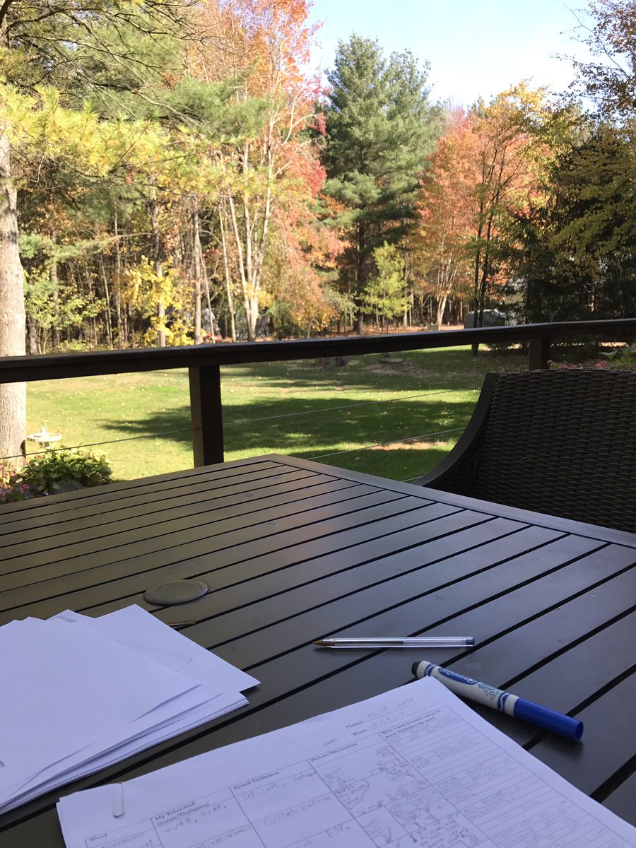DanekEnglish10's tweet image. Grading papers outside, pretty darn beautiful. #WouldRatherBeReading