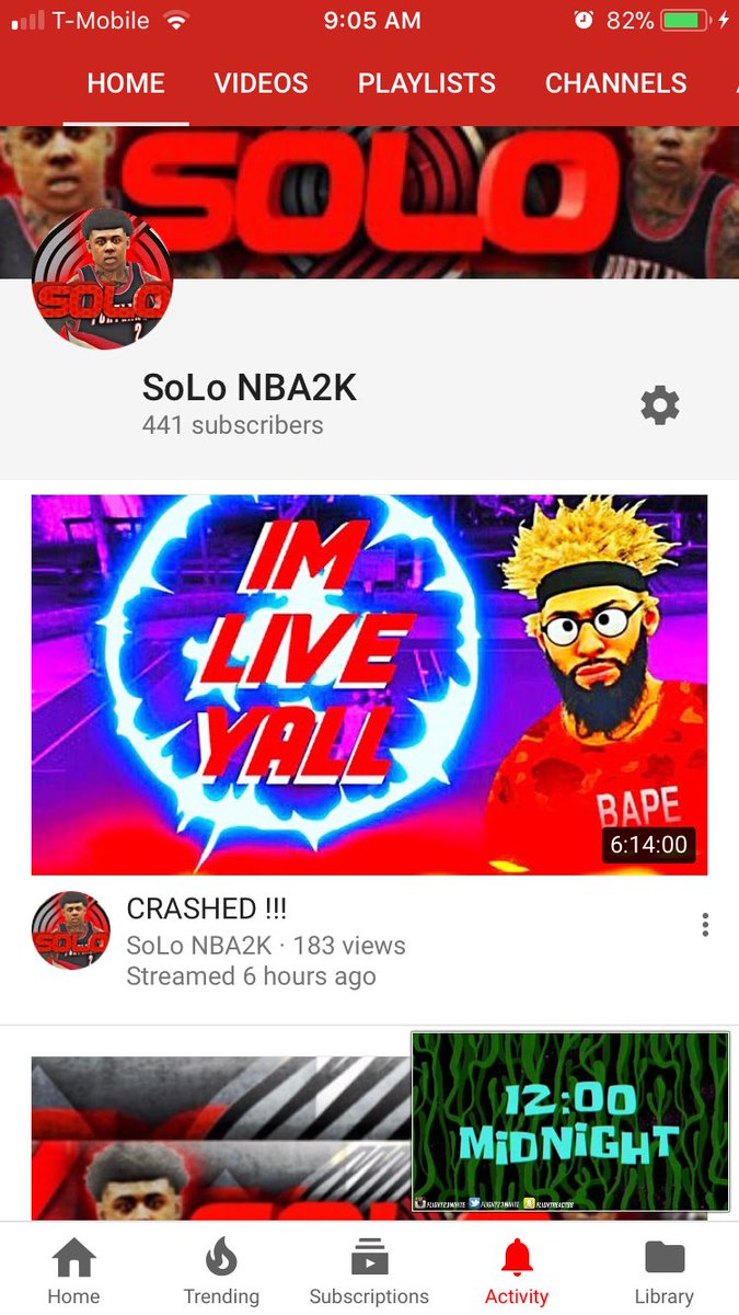 SoLoValid_YT's tweet photo. Thanks To Everybody who TappedN Stream Starting Around 1 so in a couple of hours 💯 #EveryDayStreams / #EverydayContent really Everyday bro 😂 https://t.co/91zlkOzCkG