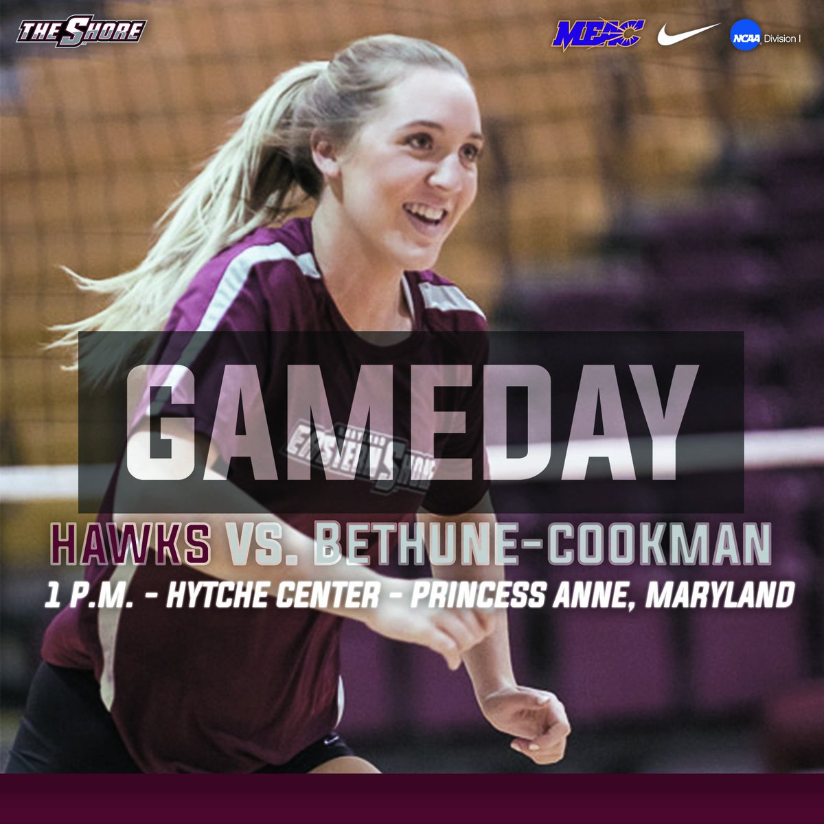 UMESHawksVBall's tweet photo. 30 minutes to tip off in Hytche! Join us if you're nearby.  #OurShoreOurTeam
STATS: https://t.co/OcD6nZV8Ci
VIDEO: https://t.co/nVSsxKg9rP https://t.co/zSZb63sTMr