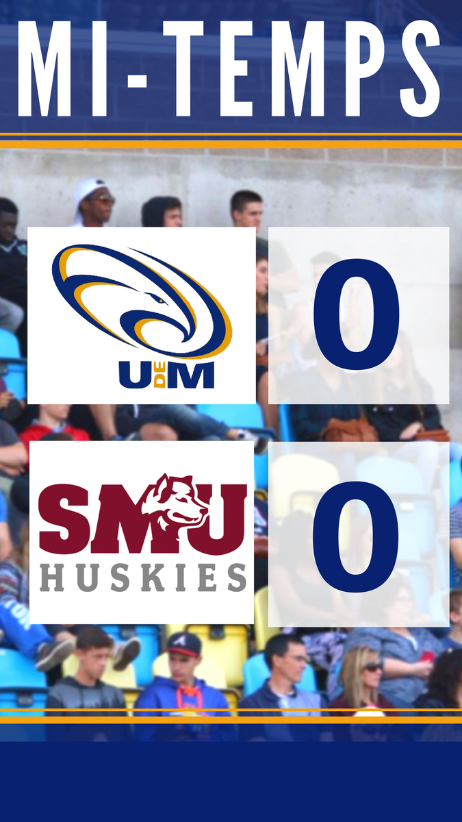 MI-TEMPS

Toujours 0 - 0 dans le match @AiglesBleus c. <a href="/SMUHuskies/">Saint Mary’s Huskies</a> du côté des hommes. On se retrouve en 2e ! #GOAiglesGO