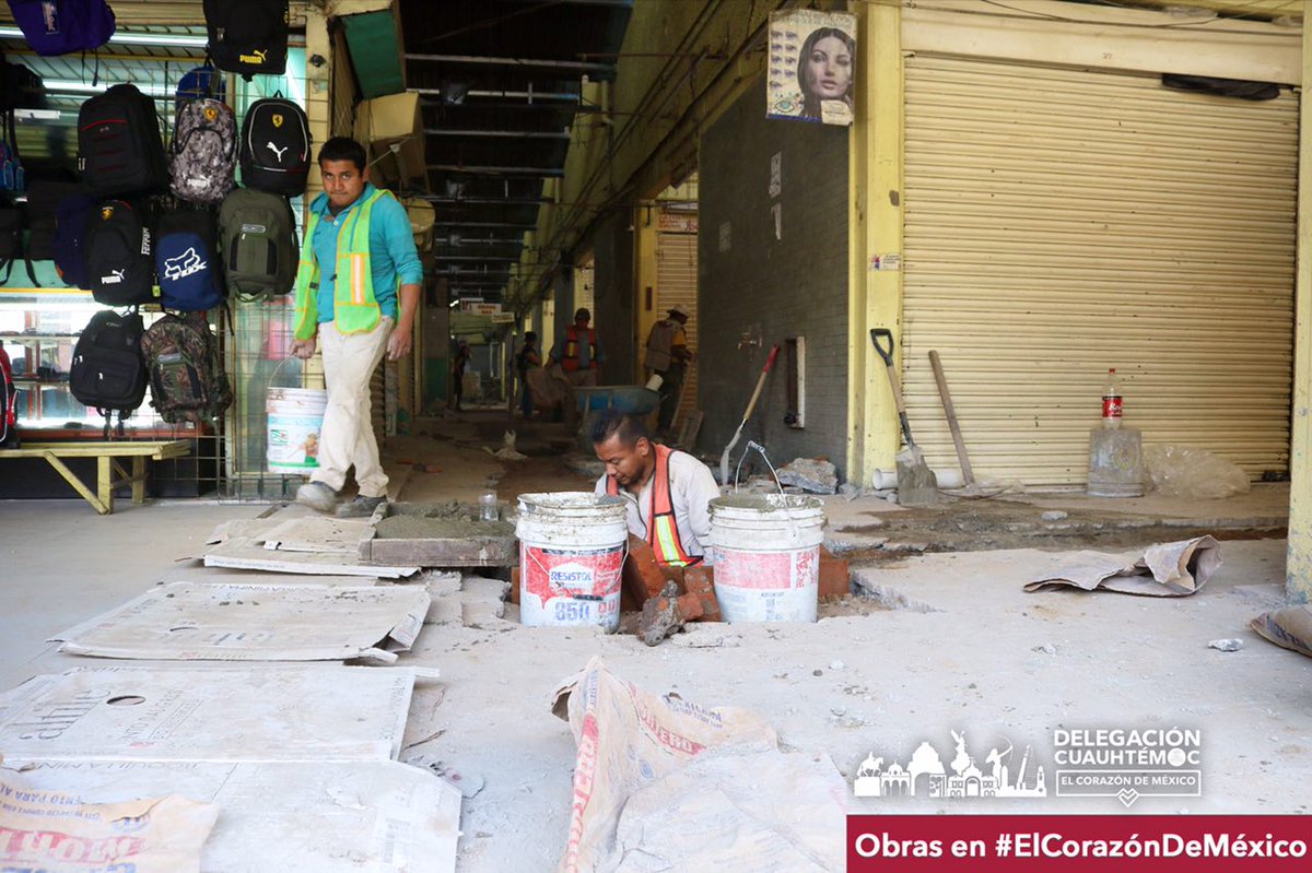 RicardoMonrealA's tweet photo. El Mercado San Joaquín Anexo está en rehabilitación para que vecinos, vecinas y comerciantes, cuenten con instalaciones dignas. https://t.co/eZhZoUDSWN