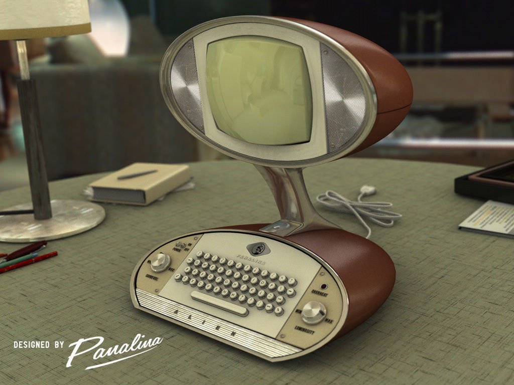 The_Real_TroyS's tweet image. This was a design of how a computer could look in the future. This was created in 1955 #50s #vintagecomputing #retrocomputing