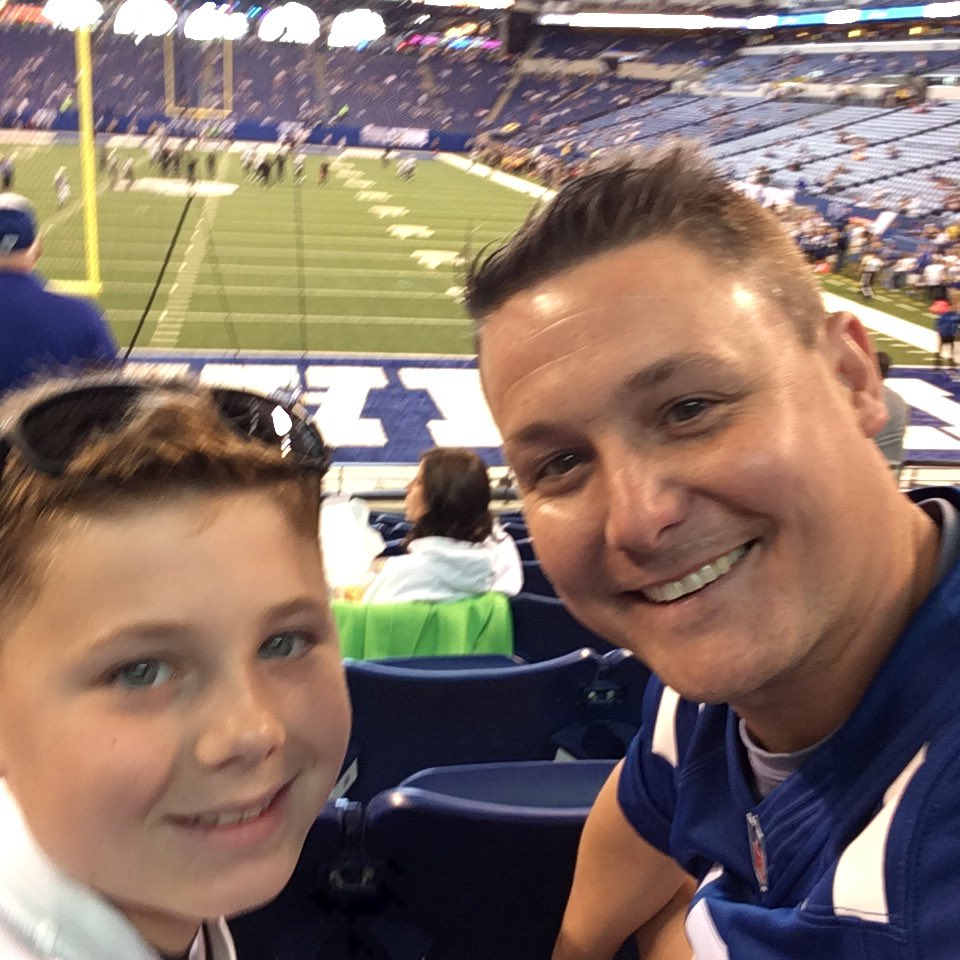 My son's first game!  Go Colts #JaxvsInd