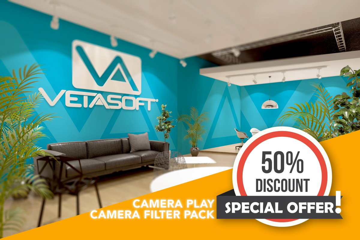 VetasoftA's tweet photo. Camera Filter Pack and Camera Play are both at 50% off !! (Regular Price: 50$) until October 27, 2017!  https://t.co/x2ygvYIf75 #Unity https://t.co/TDehHnKjL3