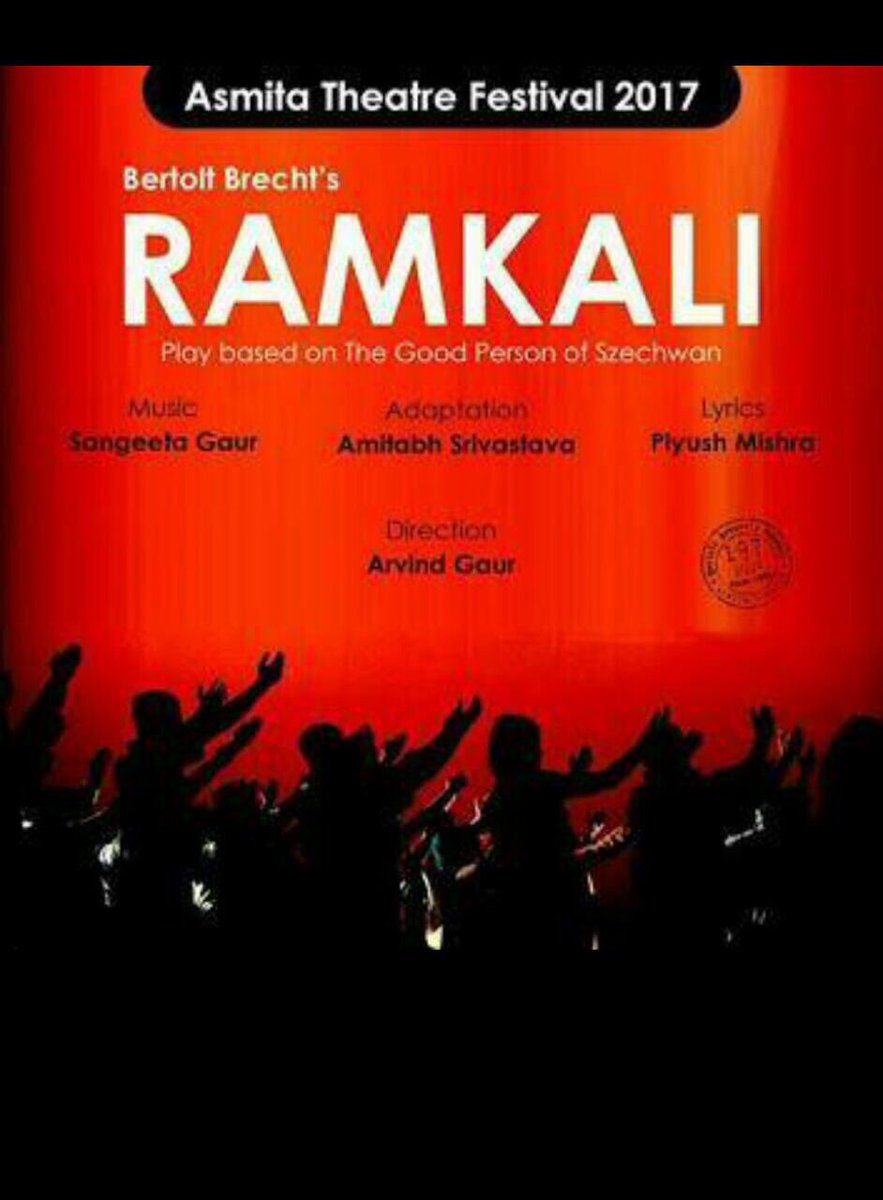 Razasiddiquioo7's tweet photo. The wait is over,must watch @AsmitaTheatre present Ramkali directed by @ArvindGaur (29th oct) #Theatre4change #Asmita_Theatre_Festival_2017 https://t.co/ygUY5ShKWf