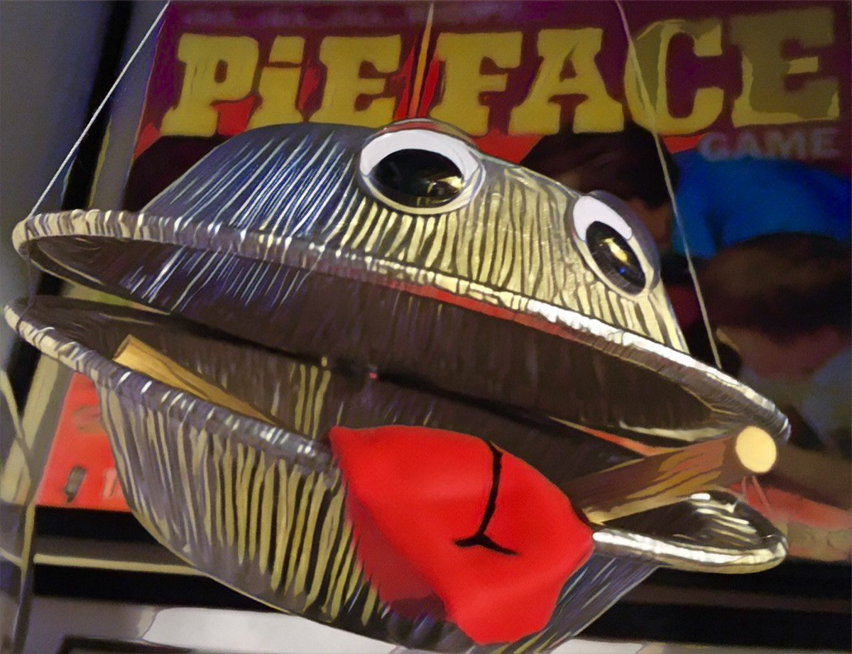 fryandpie's tweet photo. We've got the #BestGuestsEver @fryandpie @HiHoNola How Lucky we are to be gifted this #FryEating #PieMonster #puppet from 2 lovely regulars! https://t.co/mq2xLMrr2u
