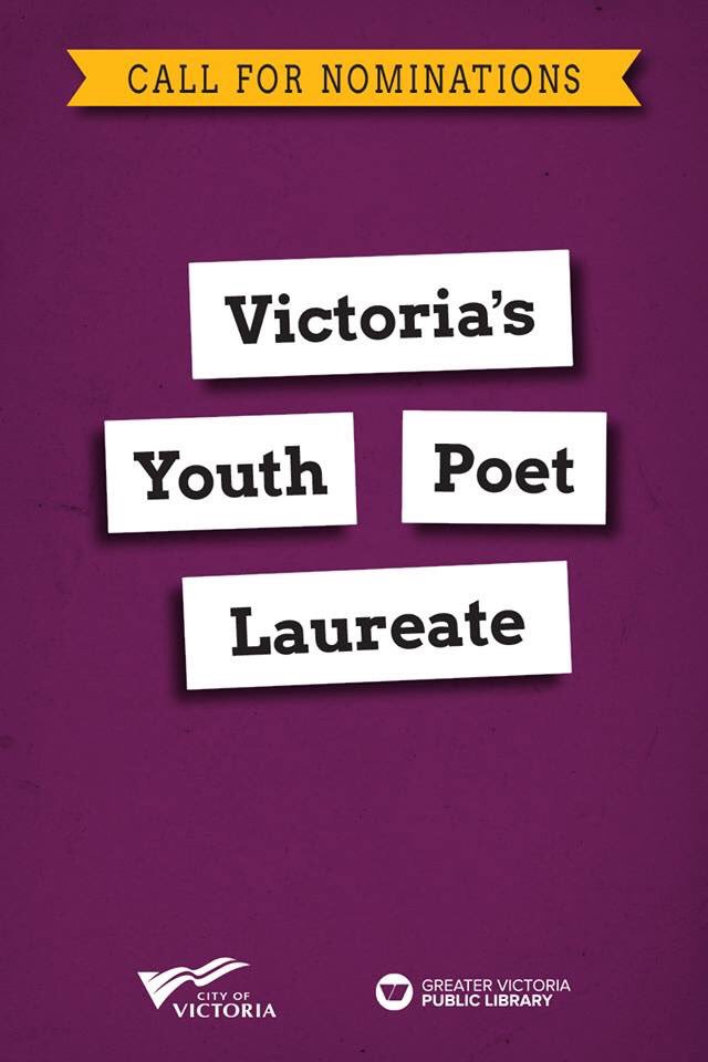 Know someone 14-24 who'd make a great Youth Poet Laureate? Pls let them know about this opportunity #yyjyouth #yyj  ow.ly/agjT30g1kbD