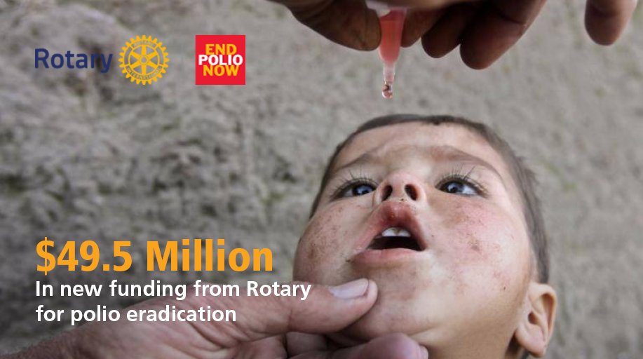 We are committing $49.5 million in grants to the fight to #endpolio. Take part in #WorldPolioDay on 24 October. endpolio.org