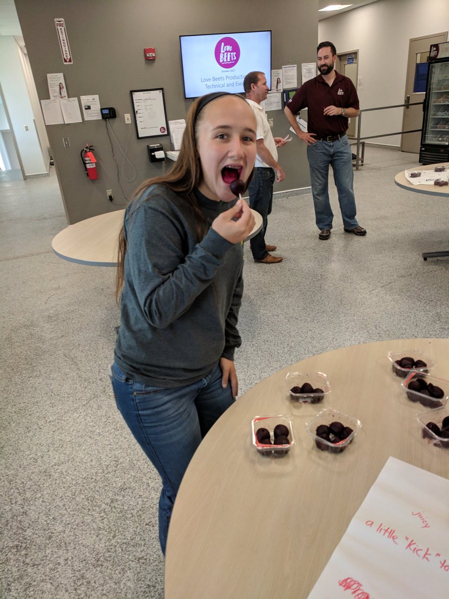 CSmith_AgTeach's tweet photo. Convention trip in full swing! Just toured Love Beets in Rochester, NY. 40% NY grown and 100% NY processed! Great company! #OESJAG #MvFFA https://t.co/8cJAAaXRXE