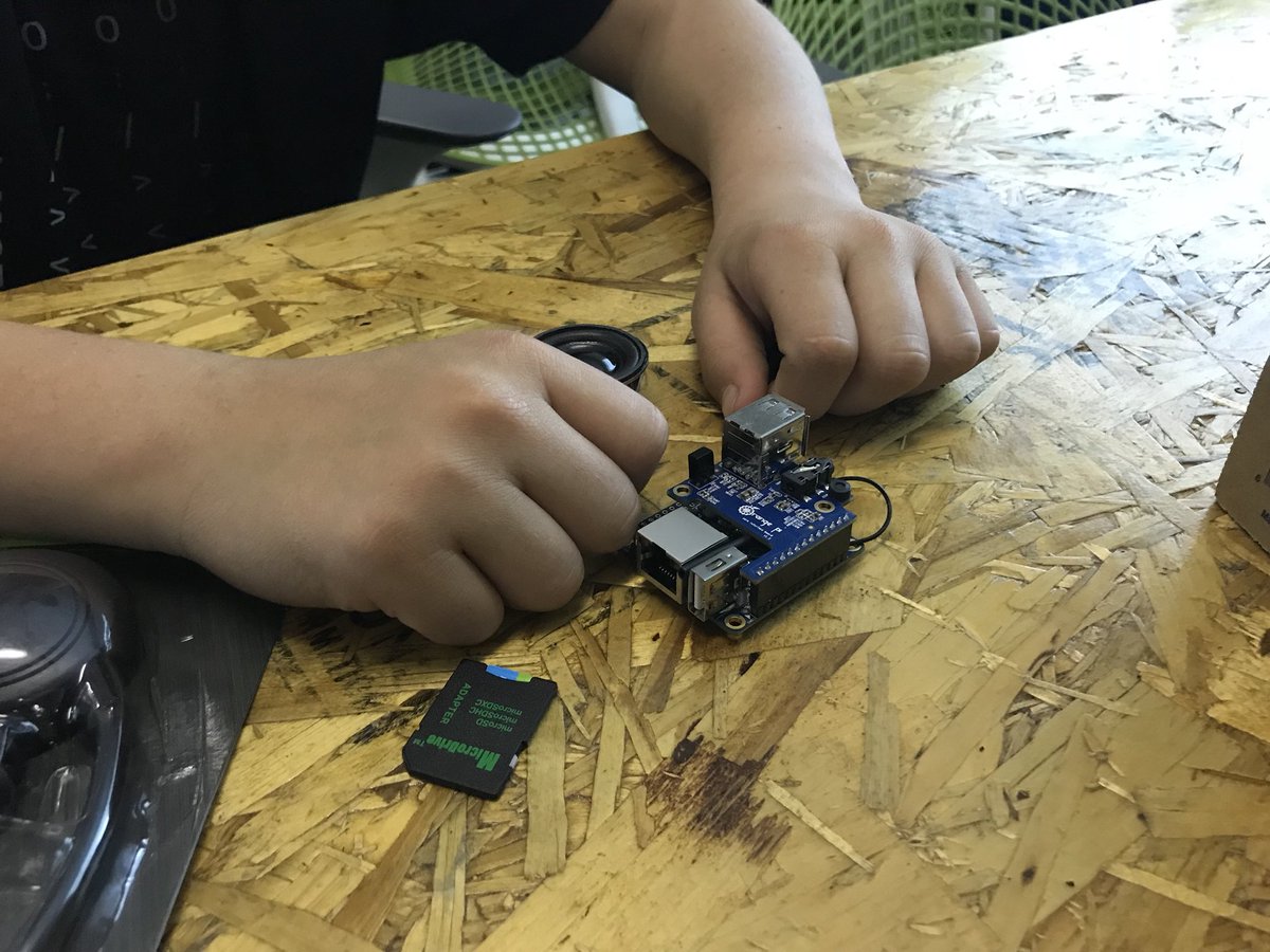 gdgfresno's tweet photo. Making our own @Google Home with @RootAccessCA! Check out our Hackerspace Track. #ValleyDevFest17 https://t.co/ltLDwkLX07