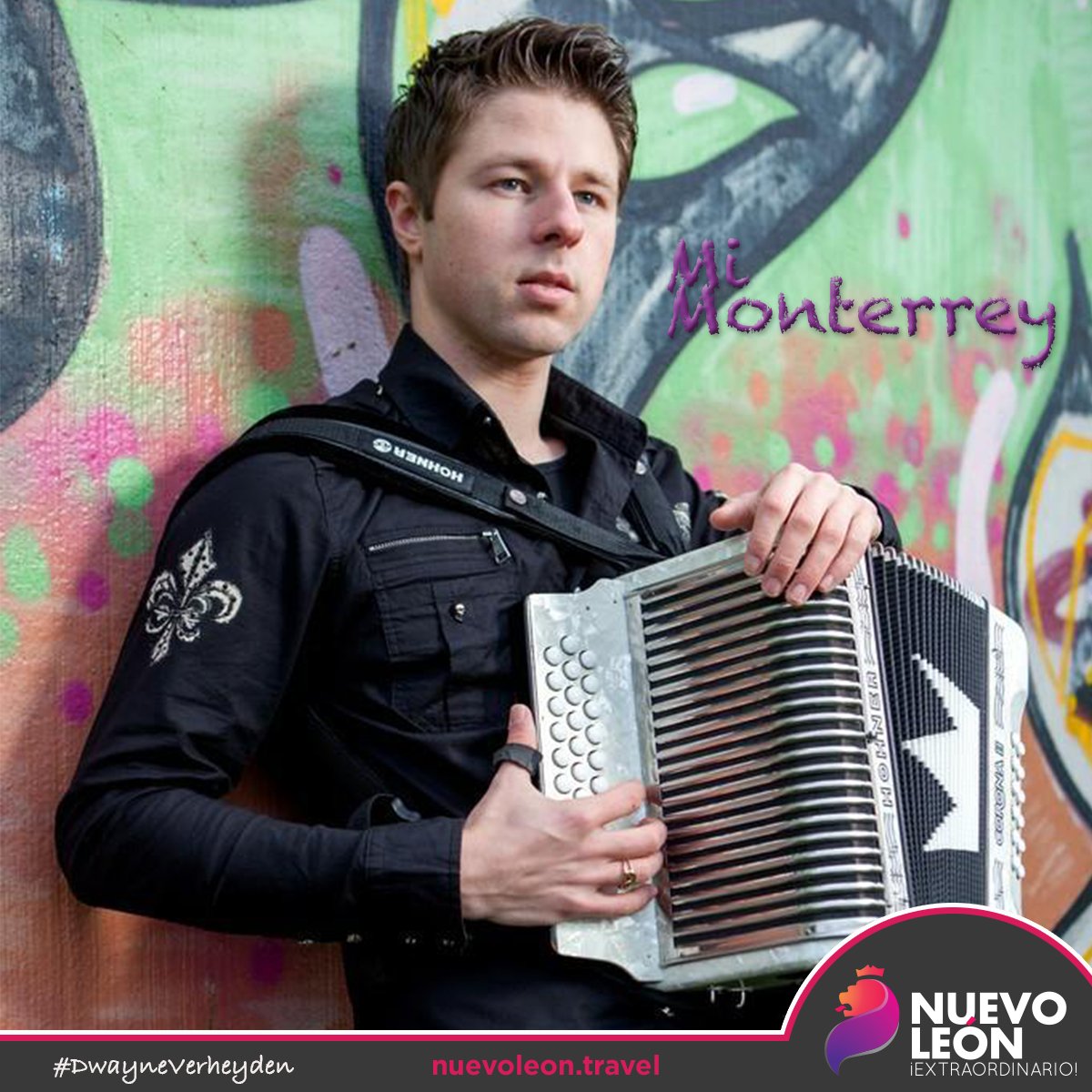 NuevoLeonTravel's tweet photo. Próximamente desde Holanda - #MiMonterrey del Embajador Turístico y de nuestra música norteña #DwayneVerheyden
#EncuentraLoExtraordinario https://t.co/UYH8Cql6nZ