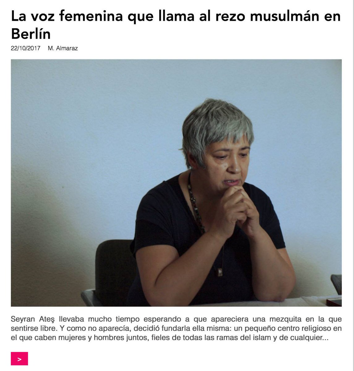 revdesbandada's tweet photo. Hablamos con la creadora de la 1ª mezquita #feminista de Europa #Berlin #Moschee #feminismus #Feminism #LGTBI #Islam https://t.co/La3dyPLGYZ https://t.co/qVCXfKSEmZ