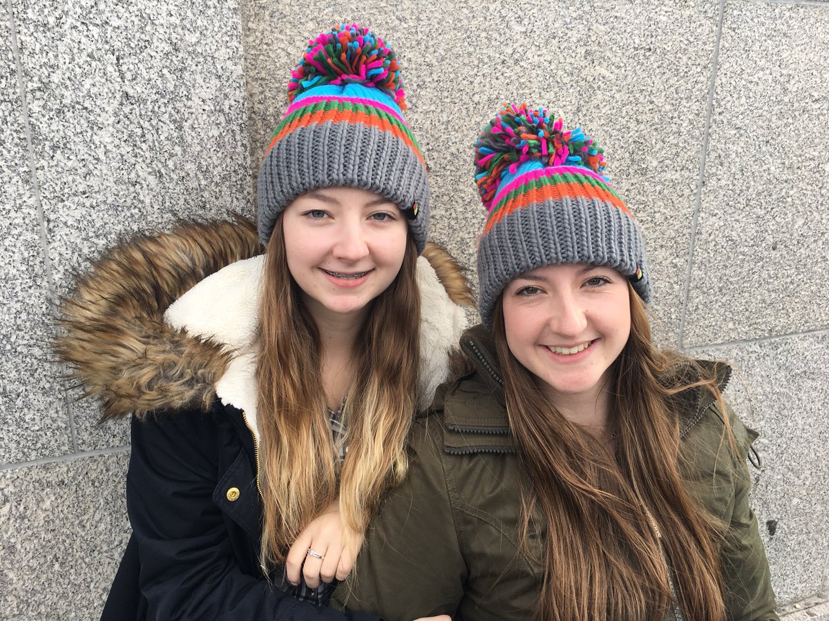 JJ_smithy's tweet photo. Thanks to @bigbobblehats the Smith girls are staying warm whilst looking cute on the chilly streets of London today! 😍❤️ We love them! https://t.co/1HqzmFz87l