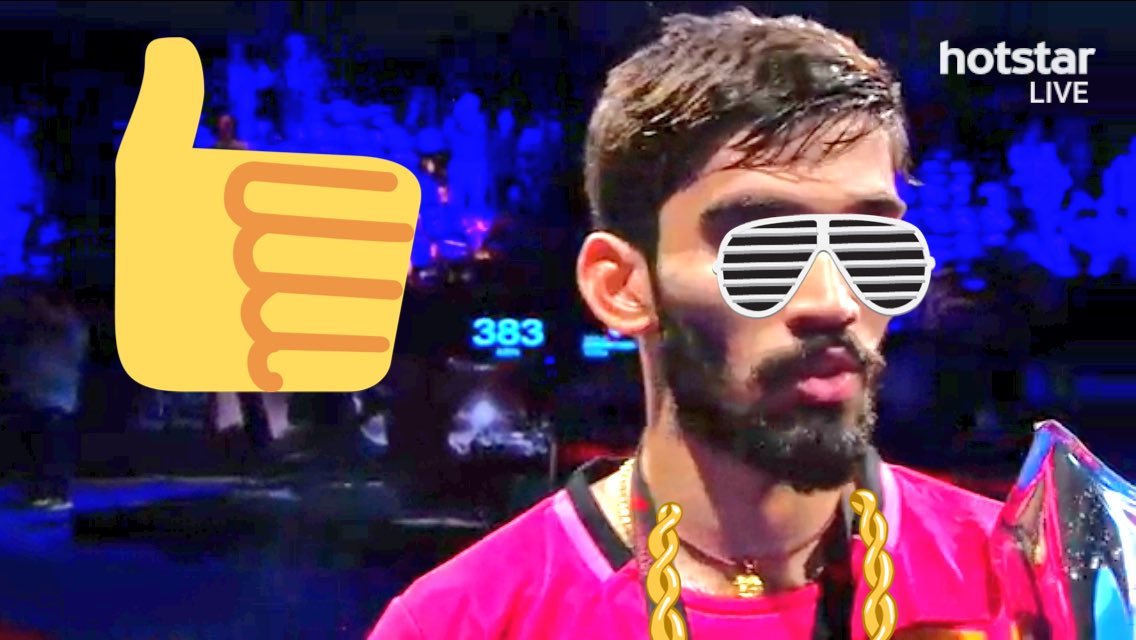 gneshakumar's tweet image. #KidambiSrikanth  swag #lov d way yur style of playing game #patience and determination rules d court 😍😍