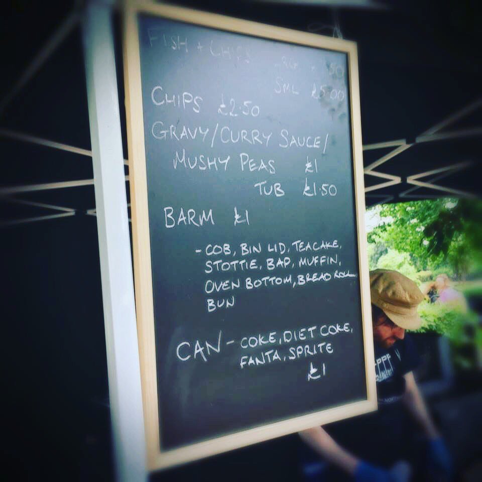 HoeStMarket's tweet photo. In Nov, @northernchippy will be in the carpark w fish, chips, curry sauce, mushy peas, gravy &amp; rolls. Take food inside - there's a cheap bar https://t.co/evZJh71F2N