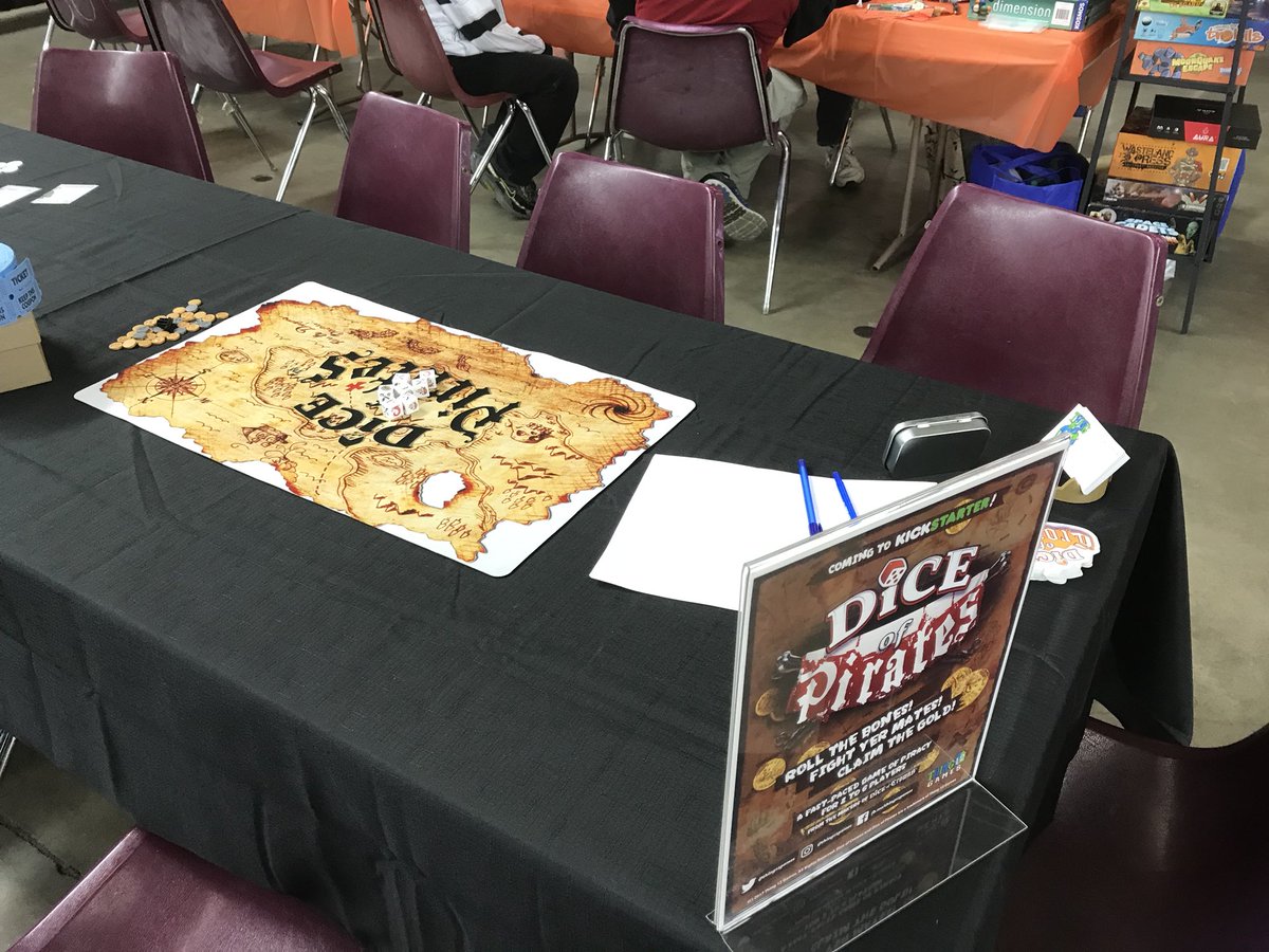 thing12games's tweet photo. We’re at @CentralCityC4 running demos of #DiceOfPirates and #BattleForArkham Come play and win games! https://t.co/VDgWoSgz6a