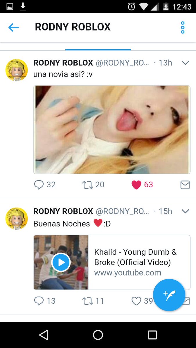 Rodny On Twitter Una Novia Asi V - youtuber took my roblox account caught