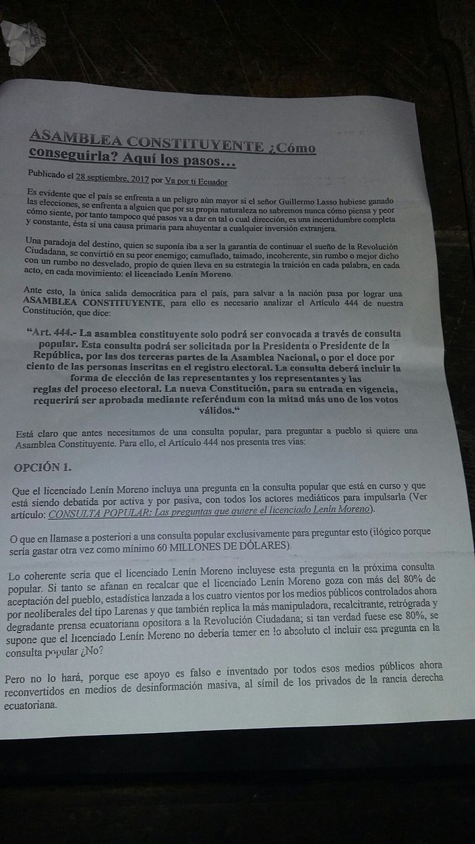 forellanaroman's tweet photo. @rcmecua @CastuloB @Dantelo70 @35PAIS @RicardoPatinoEC @reychris6 Esto esta circulando en Santa Rosa Prov. De El Oro.@MashiRafael https://t.co/zxmQ3qtxkx