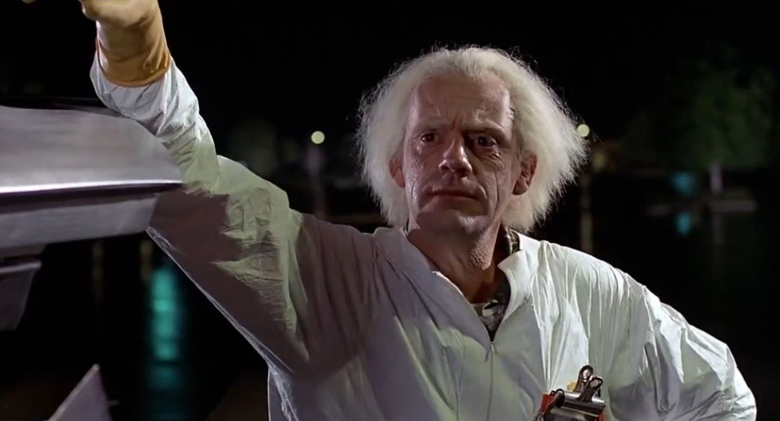 Let\s wish a very happy birthday to Christopher Lloyd who played in the trilogy! 