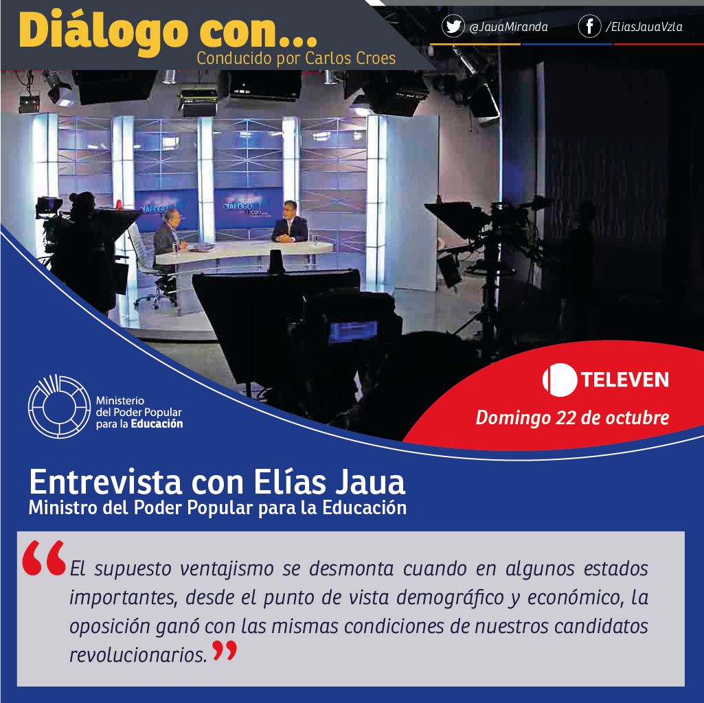 mineducacion_ve's tweet photo. @JauaMiranda “El supuesto ventajismo se desmonta cuando la oposición ganó con las mismas condiciones de nuestros candidatos revolucionarios” https://t.co/neGWOu8Dm4