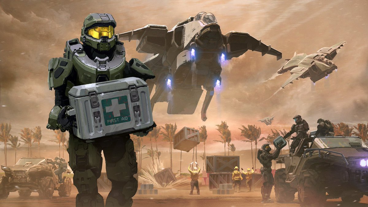 Halo's tweet photo. Today is the last day to get your Relief &amp; Recovery REQ Pack and support @GlobalGiving's disaster relief efforts! https://t.co/maGi9L6prH https://t.co/7OBjC7HO32
