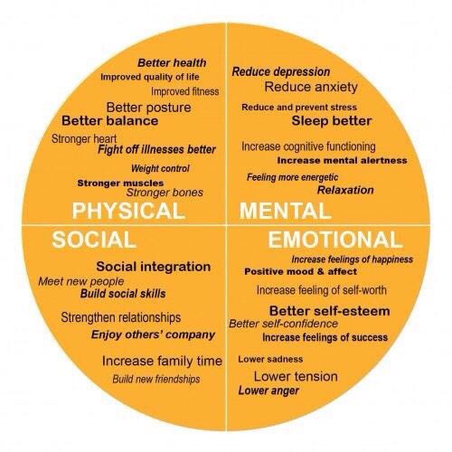 docandrewmurray's tweet photo. INCREDIBLE Physical , mental, social and emotional benefits of REGULAR PHYSICAL ACTIVITY ...in an infographic.. https://t.co/PoMlESWjqA https://t.co/7fYdqIzq8y