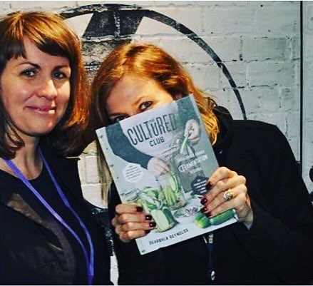theculturedclub's tweet photo. Cultured Club peeking. It could be a thing! Everyone could join in. Thanks @cerysmatthews for having me and a wonderful Sunday #fermental https://t.co/huBXVYdrxK