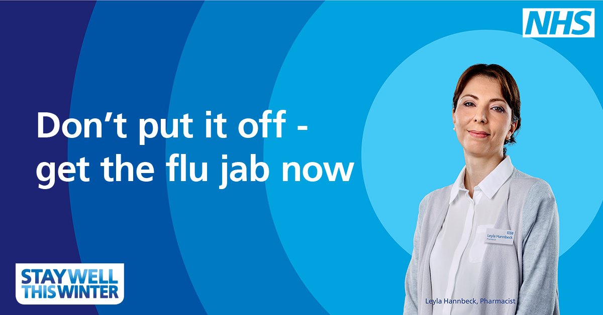 The flu jab is free to people with some long term conditions. Ask your GP or pharmacist about the flu jab today #StayWellThisWinter