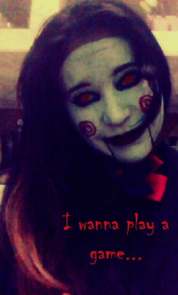 gherilov's tweet photo. I wanna play a game #JigSaw 🖤 - #Halloween 🎃👻 https://t.co/OGKCHtSYsi