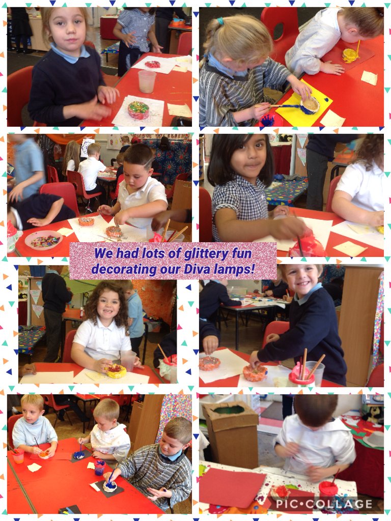BadenPowellPSR's tweet photo. We had lots of glittery fun decorating our Diva lamps! #piccollage https://t.co/8VrrbTDoy6 https://t.co/Fo9y6gI96A