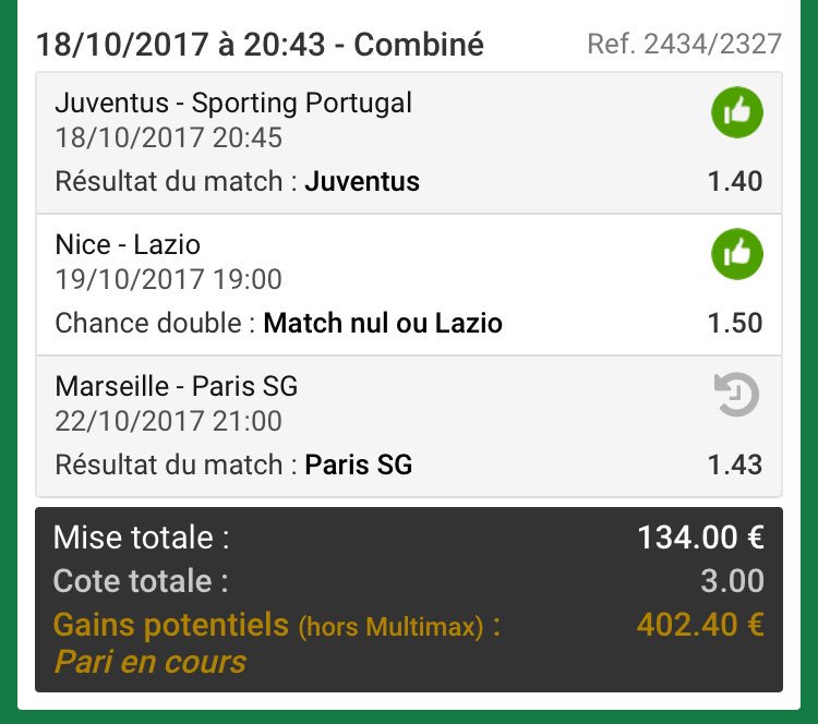 _VDprono's tweet image. Faites pas les fous svp et ne jouer pas avec mes nerfs merci @PSG_inside 👍🏼 #ParionsSport #teamParieur