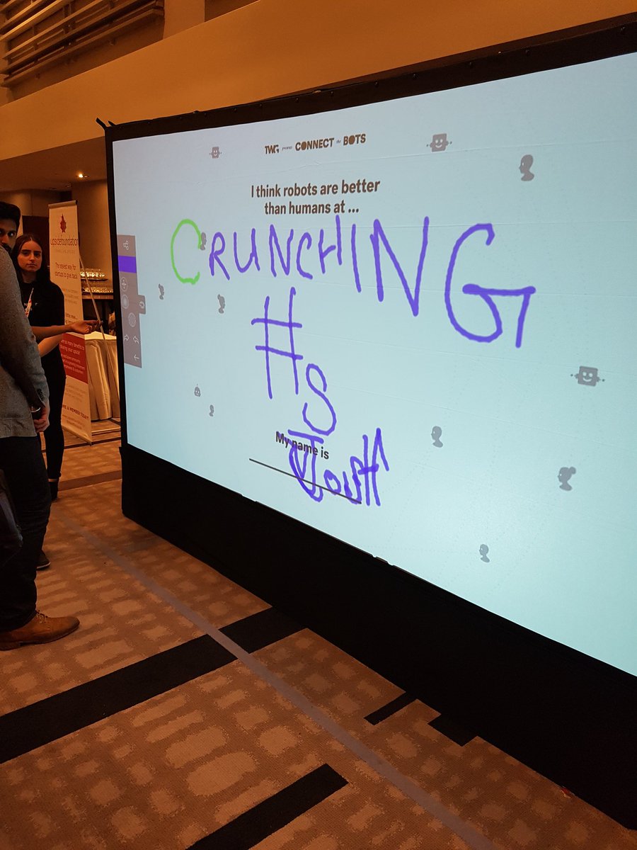 Leslie_McG's tweet photo. More wisdom @TWG graffiti wall at #cix2017 #connectthebots https://t.co/u2JSZhdAUz