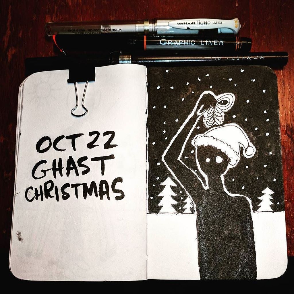 ivoryocean's tweet photo. Um, Ghostie, you gotta take me out to dinner first 😳 #inktober2017 + #drawlloween2017 #ghastchristmas #shadowdude … https://t.co/1PhGtfZ8i5 https://t.co/TWJ0LugEDo