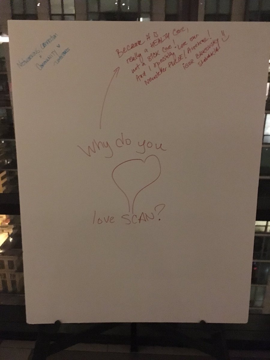 SCANdpg's tweet photo. Tell us why you love being a member of SCAN! And if you're here at our reception you can tell us in person 😉 #FNCE #scanchat https://t.co/0PyWfUnsUL