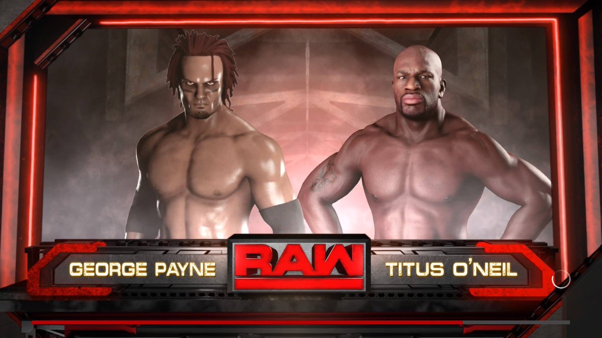 Geo_Payne's tweet photo. And so my first feud on the main roster in 2k18 begins. Time to get to work! #WWE2K18 https://t.co/IDpk1euSt2