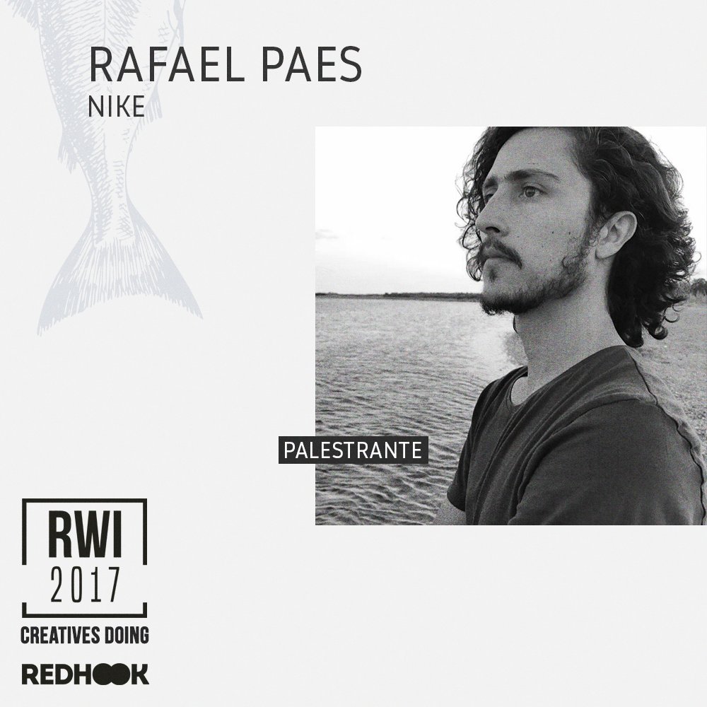 redhookschool's tweet photo. Rafael Paes, Brand Digital Manager - Emerging Markets da Nike na #RWI2017 - Creatives doing: https://t.co/fakJUh3lFu https://t.co/Zo0zvPTJQo